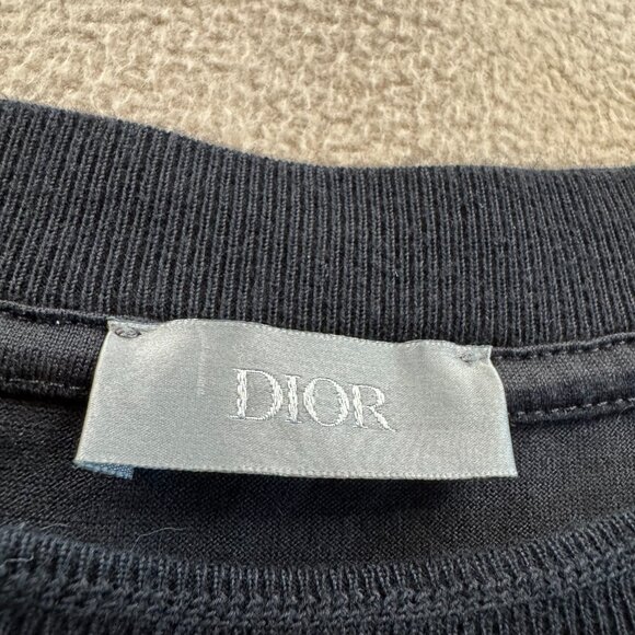 Authentic DIOR Men's Black Rose Tee Shirt - Picture 3 of 4